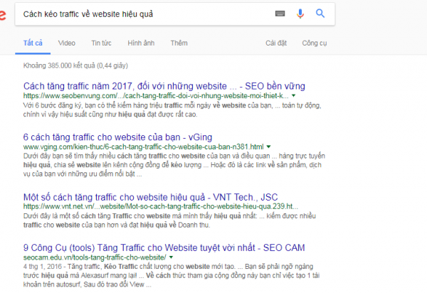 Cach keo traffic hieu qua Cach keo traffic hieu qua