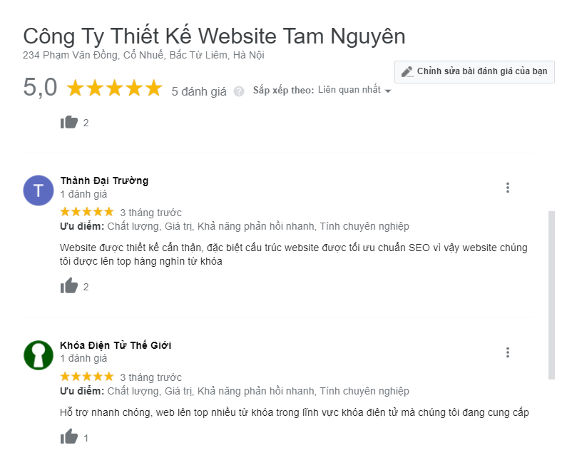 cong ty tamnguyen - SEO tổng thể website