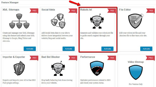 tien hanh cai dat robot txt all in one seo - SEO tổng thể website