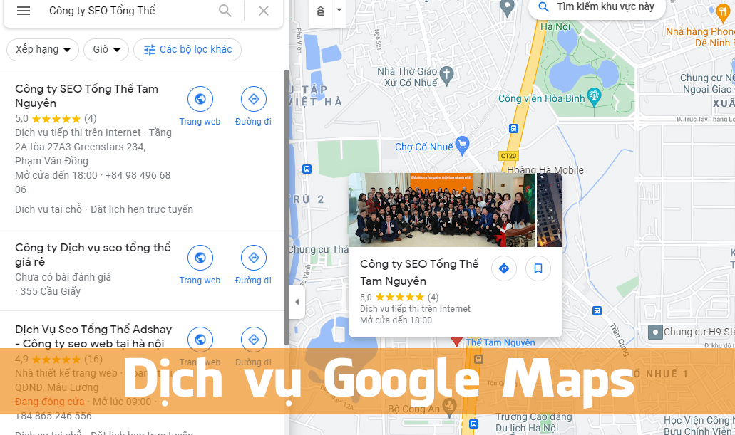 Dịch vụ Google Maps